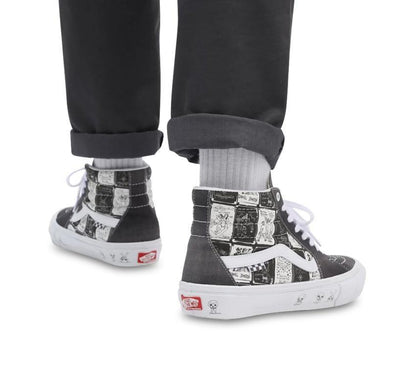 Vans Shoes Skate Sk8 Hi X Daniel Johnston Raven Us Size Skateboard Sneakers
