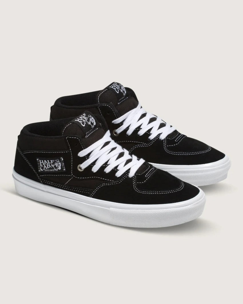 Vans Skate Half Cab Black White Skate Shoes