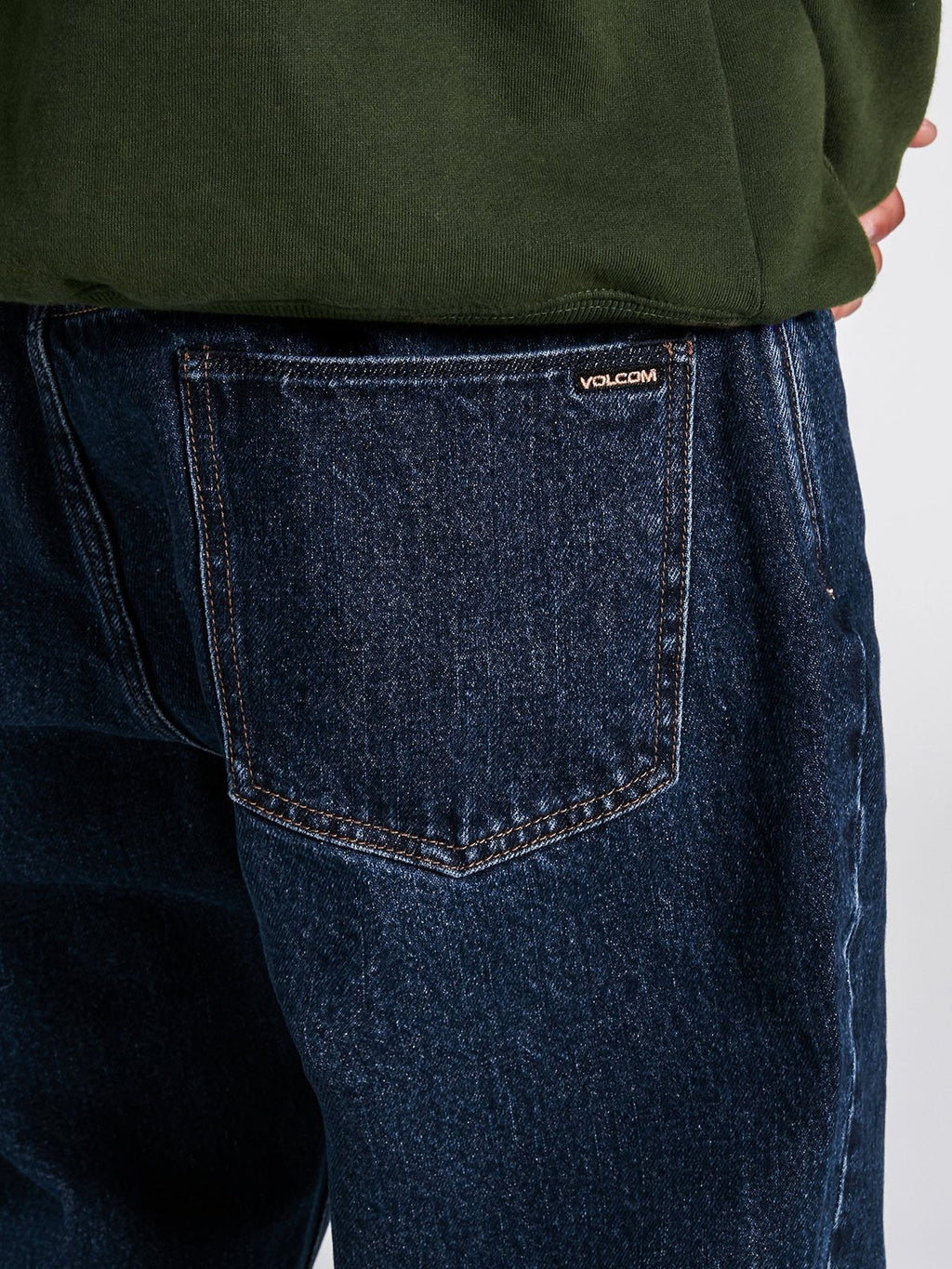 Volcom X Louie Lopez Jeans Tapered Denim Blue Rinse Skateboard Pants