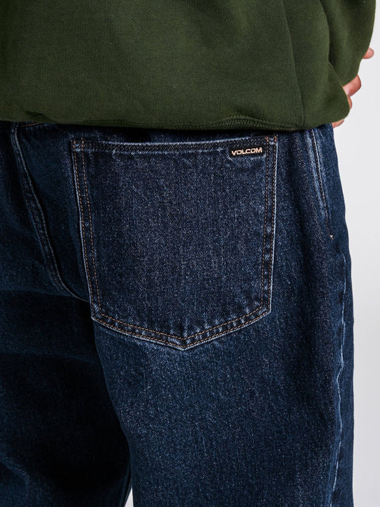 Volcom X Louie Lopez Jeans Tapered Denim Blue Rinse Skateboard Pants