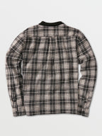 Volcom X Louie Lopez Long Sleeve Flannel Black L S Skateboard T Shirt