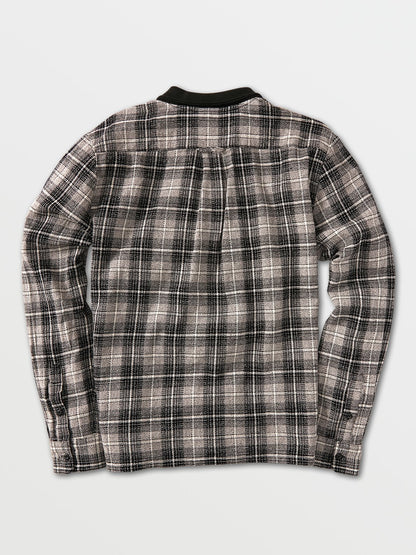 Volcom X Louie Lopez Long Sleeve Flannel Black L S Skateboard T Shirt