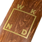 Wknd Skateboard Deck Gold Logo Brown Veneer 8 125