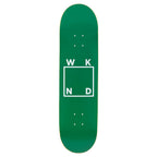 Wknd Skateboard Deck Og Logo Green White 8 5
