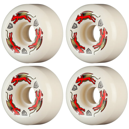 Powell Peralta Wheels Dragon Formula Red Nano Rats 54mm x 34mm 93A AV6