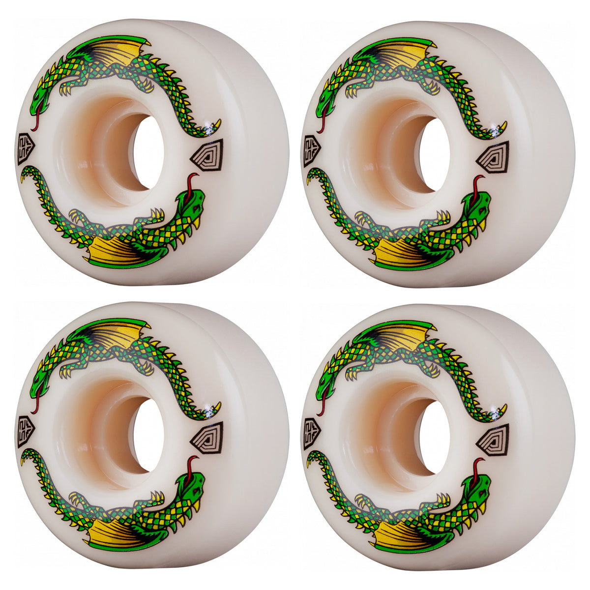 Powell Peralta Wheels Dragon Formula 53Mm 93A Off White