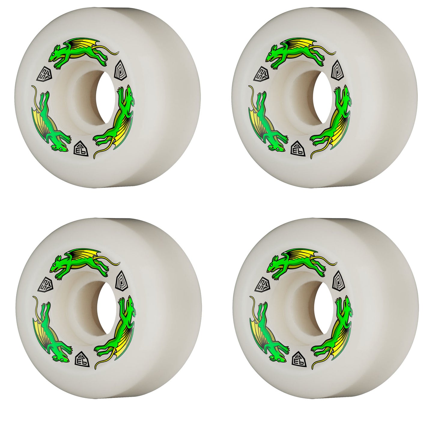 Powell Peralta Wheels Dragon Formula Nano Rats 52mm x 34mm 93A