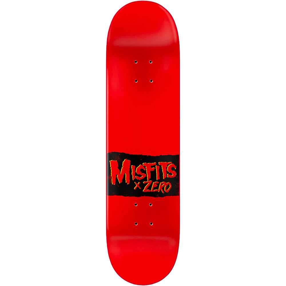 Zero Skateboard Deck X Misfits Bullet Black Red 8 375 Limited Edition