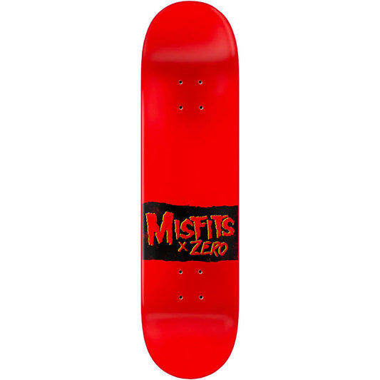Zero Skateboard Deck X Misfits Bullet Black Red 8 375 Limited Edition