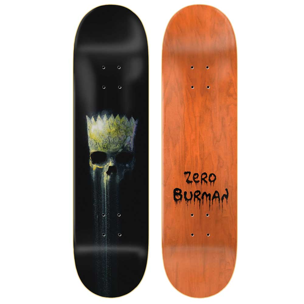 Zero Skateboard Deck Springfield Horror Dane Burman 8 5