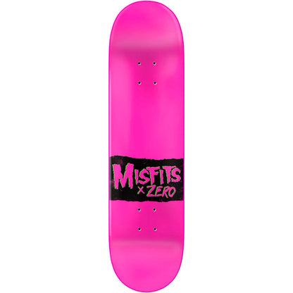 Zero Skateboard Deck X Misfits Die Die Black Pink 8 Limited Edition
