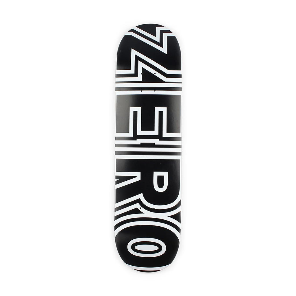Zero Skateboard Deck Bold R7 Black White 8 5