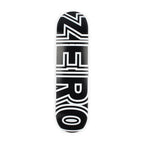 Zero Skateboard Deck Bold R7 Black White 8 5