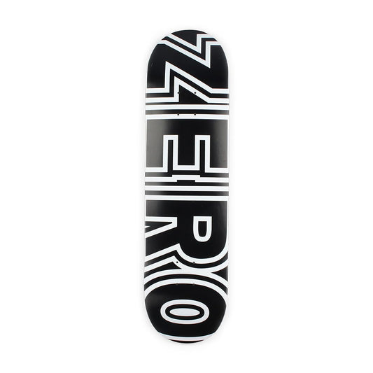 Zero Skateboard Deck Bold R7 Black White 8 375