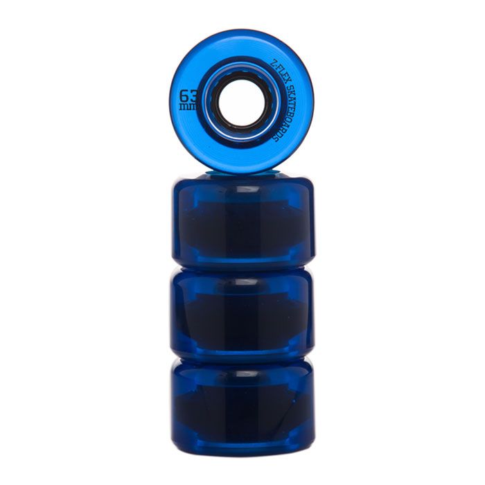 Z-Flex Skateboards Blue Trans Z-Smooth V2 Wheels