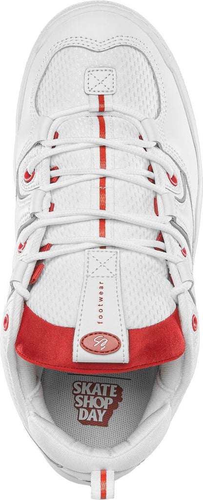 eS Shoes Two Nine 8 White Red K2 SKATE SHOP DAY SSD US SIZE Skateboard Sneakers