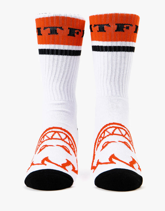 Spitfire Socks Classic 87 Bighead White/Black/Red Crew SIZE 7-11 Skateboard Sox