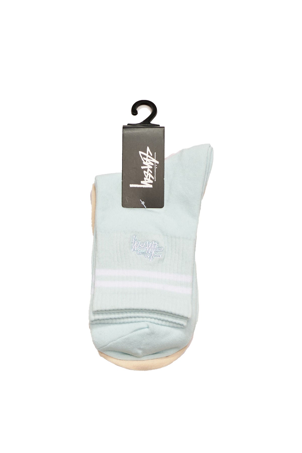 Stussy Socks Womens Graffiti Crew Multi 3 Pack Size OSFM