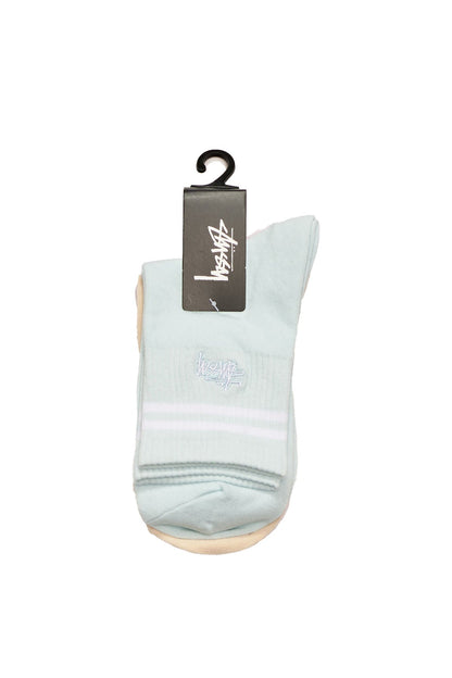 Stussy Socks Womens Graffiti Crew Multi 3 Pack Size OSFM