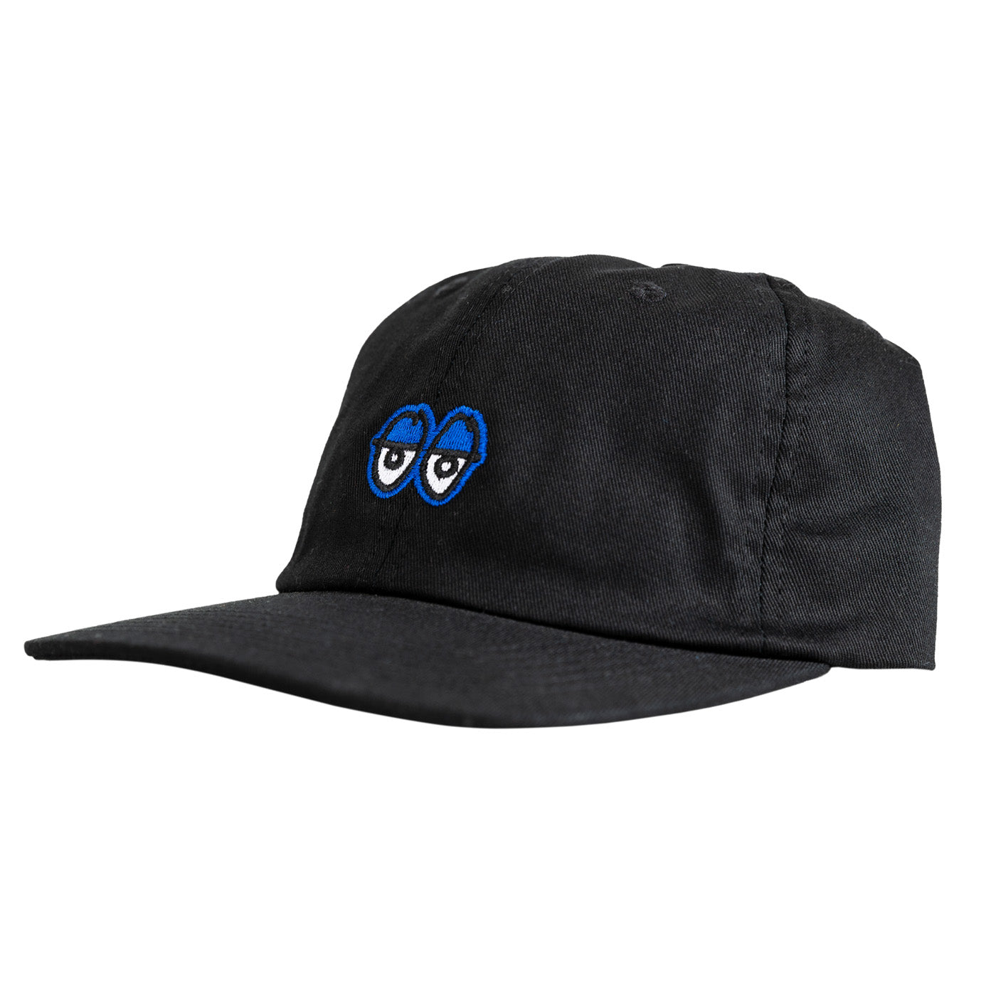Krooked Cap EYES Black/Blue Unstructured Strapback Skateboard Hat