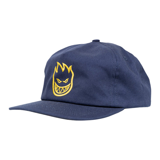 Spitfire Wheels Cap Bighead Navy/Gold Snapback OSFA Skateboard Hat