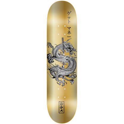 DGK Skateboard Deck Get Money Gold 8.25"