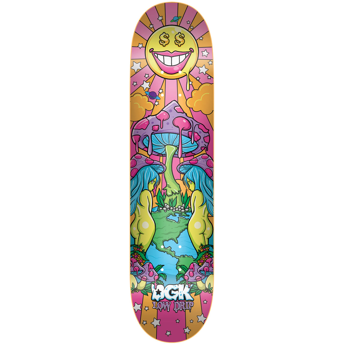 Dgk Skateboard Deck Sunshine Shrooms 8 25
