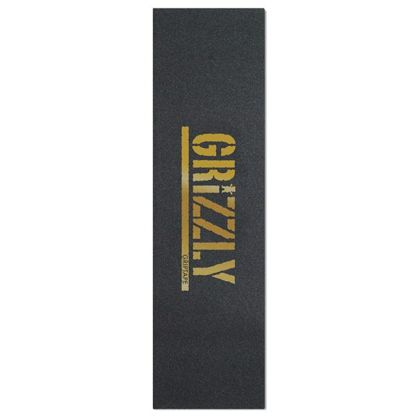 Grizzly Grip Tape Gold Stamp Sheet Full Skateboard Deck Griptape