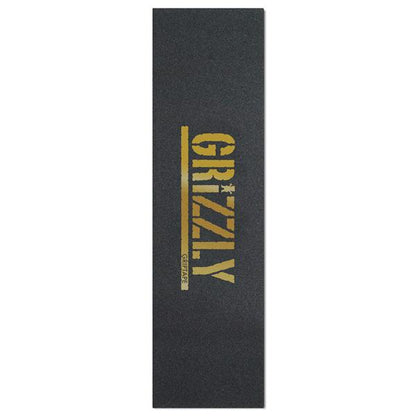 Grizzly Grip Tape Gold Stamp Sheet Full Skateboard Deck Griptape