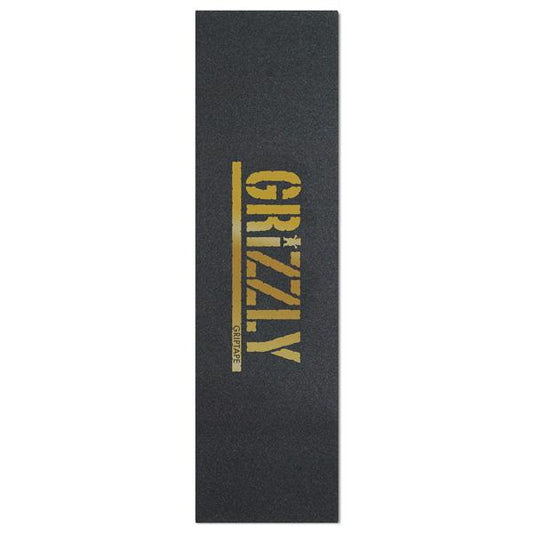 Grizzly Grip Tape Gold Stamp Sheet Full Skateboard Deck Griptape