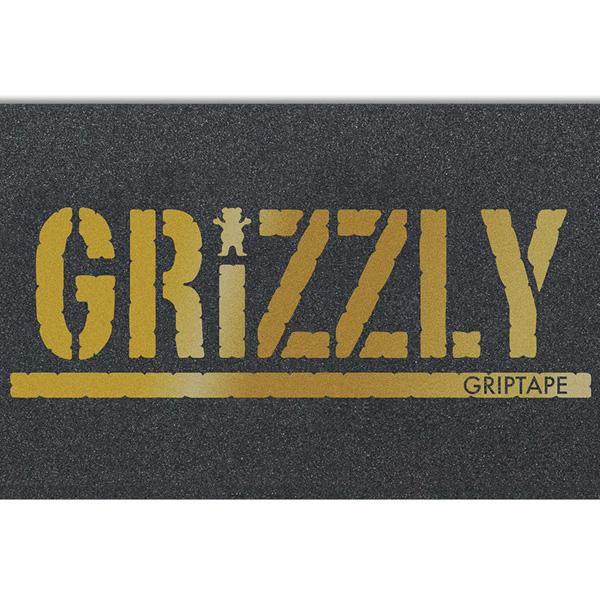 Grizzly Grip Tape Gold Stamp Sheet Full Skateboard Deck Griptape