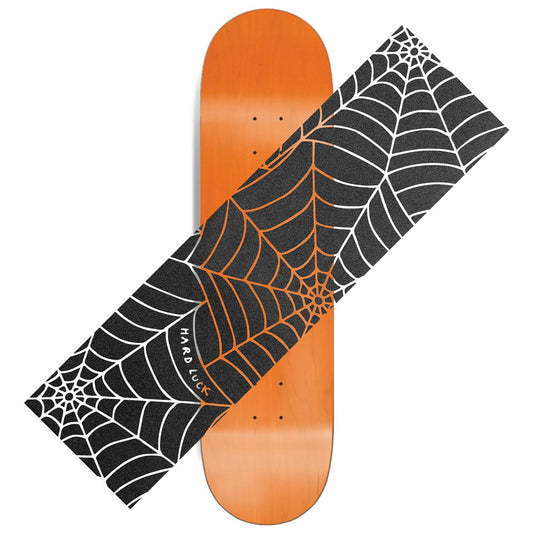 Hard Luck Grip Spider Web Black Single Sheet Skateboard Griptape