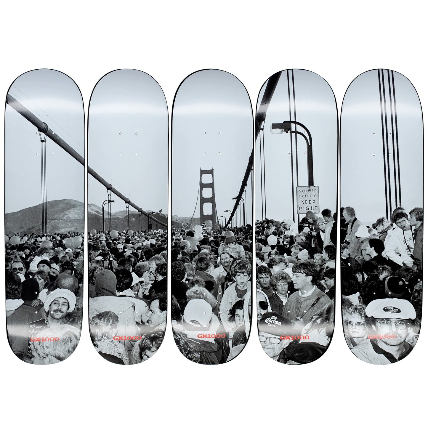 FULL SET of GX1000 Skateboards Bridge Collection Series 5 Limited Edition Decks