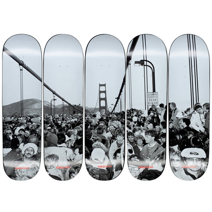 FULL SET of GX1000 Skateboards Bridge Collection Series 5 Limited Edition Decks