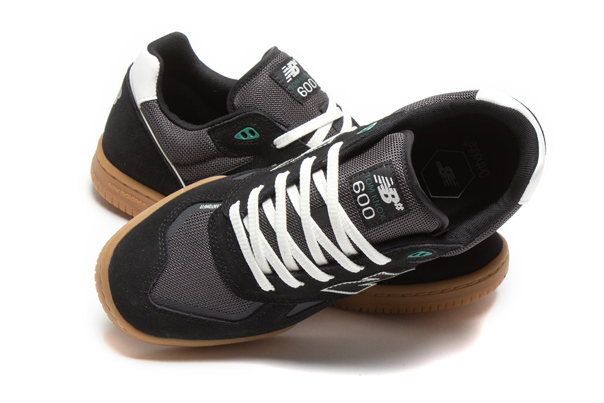 NB Numeric Shoes 600 Tom Knox Black White US SIZE Skateboard Sneakers