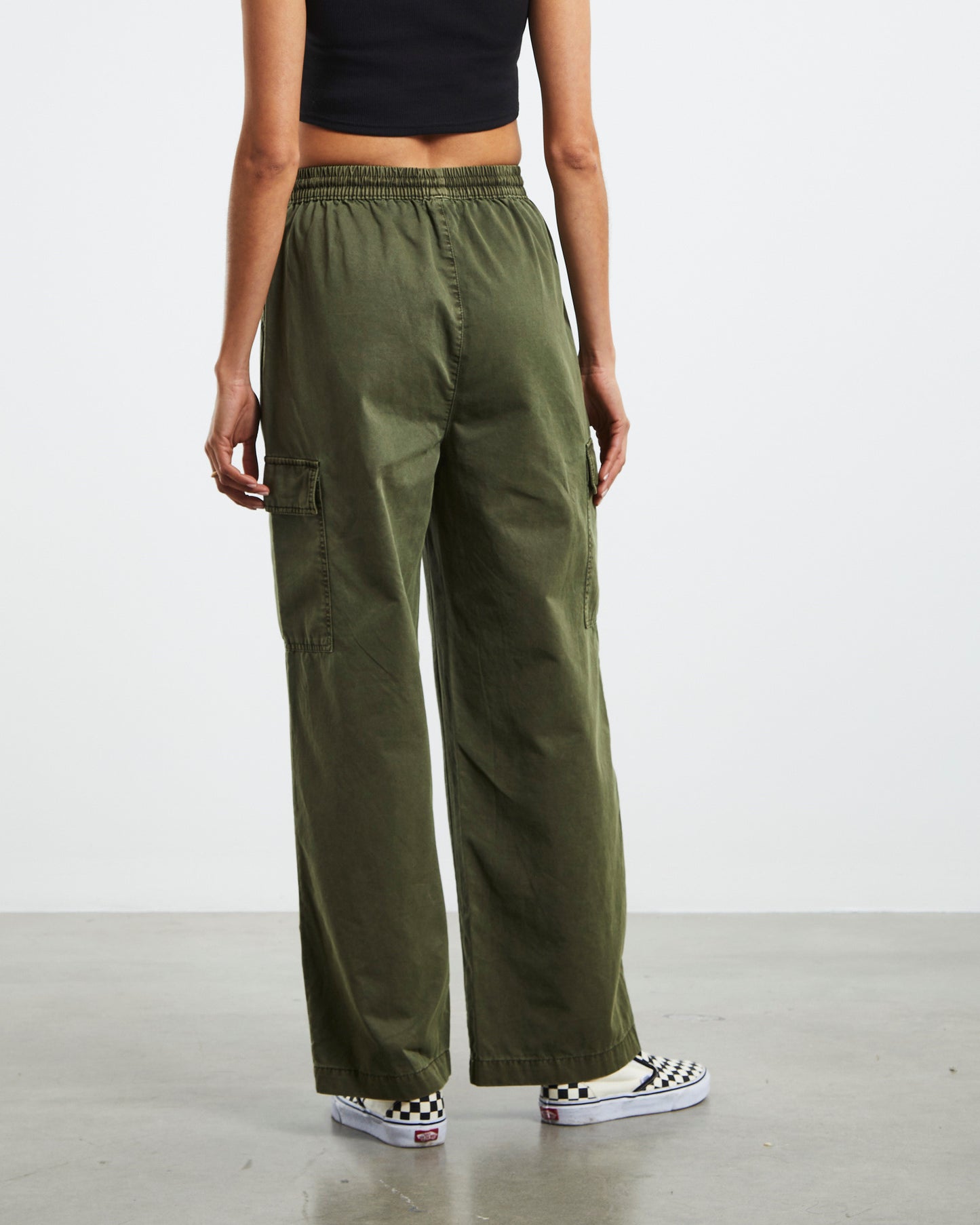 Stussy Womens Drew Cargo Beach Pant Dusty Green