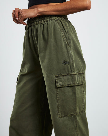 Stussy Womens Drew Cargo Beach Pant Dusty Green