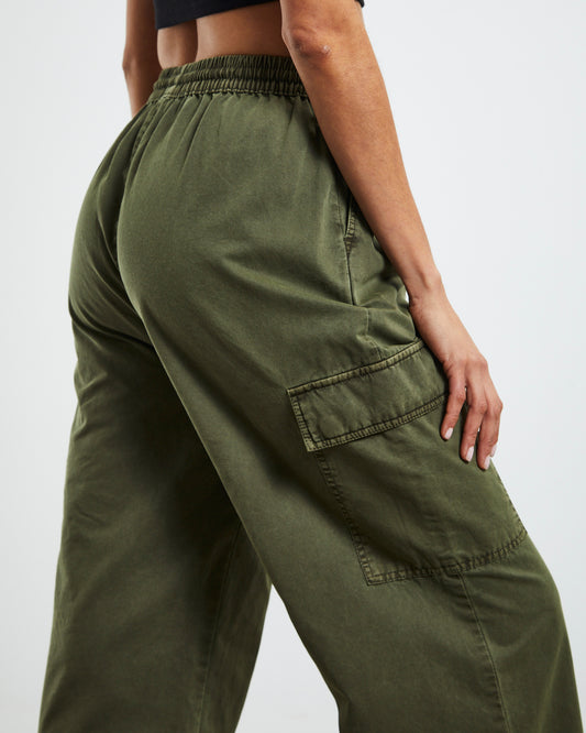 Stussy Womens Drew Cargo Beach Pant Dusty Green
