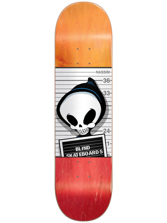Blind Skateboard Deck Reaper Mug Shot R7 Nassim Lachhab 8.125"