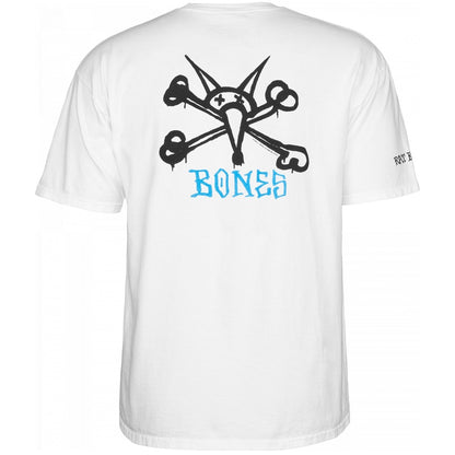 Powell Peralta Tee Rat Bones White Reissue Skateboard T-Shirt