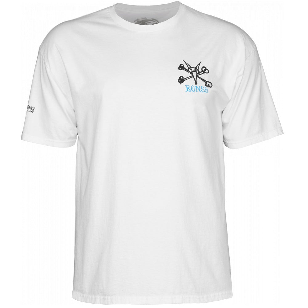 Powell Peralta Tee Rat Bones White Reissue Skateboard T Shirt