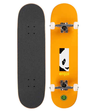 Enjoi Skateboard Complete Box Panda FP 8.125" Orange Pre-Assembled