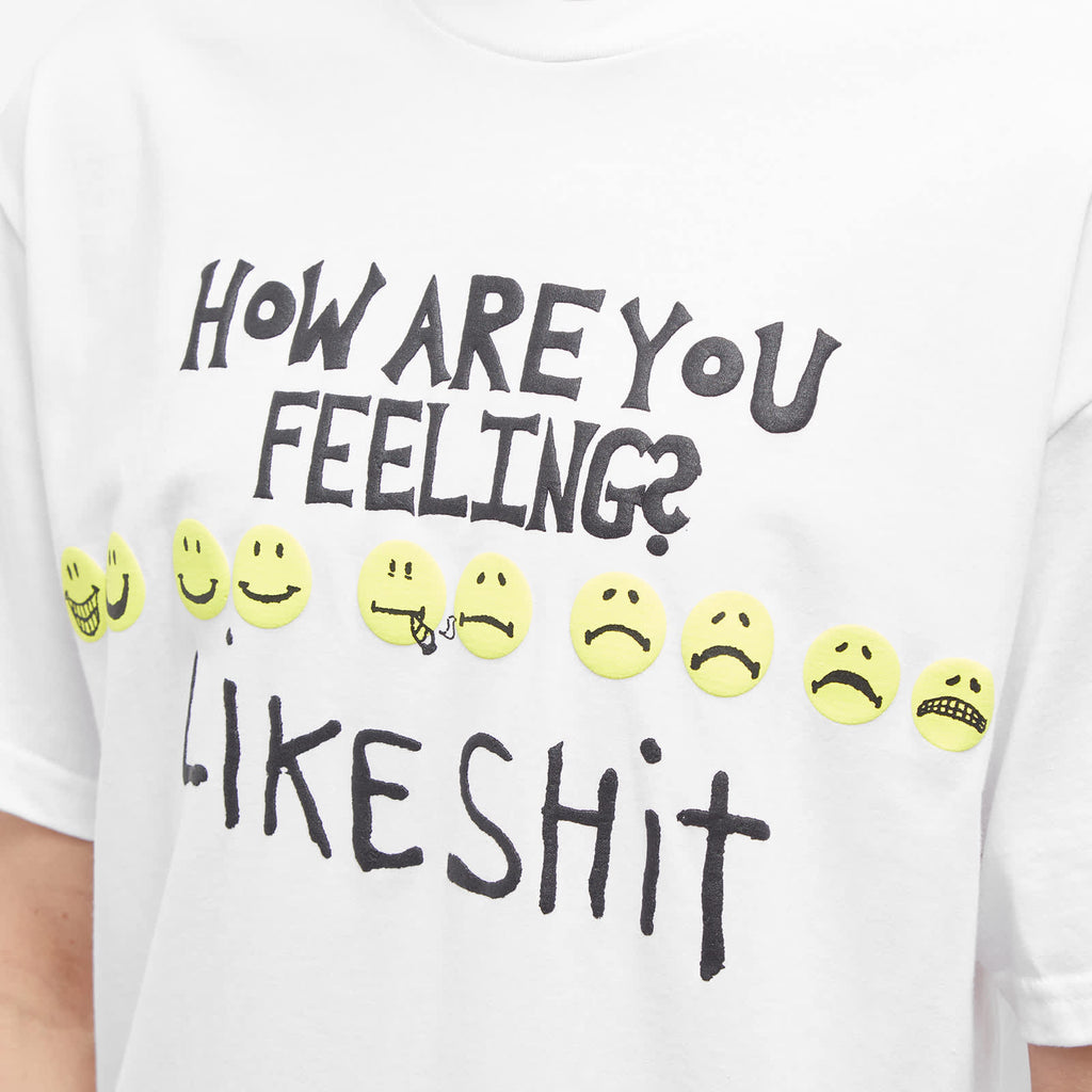 Fucking Awesome Tee How Are You Feeling White Fa Skateboard T Shirt