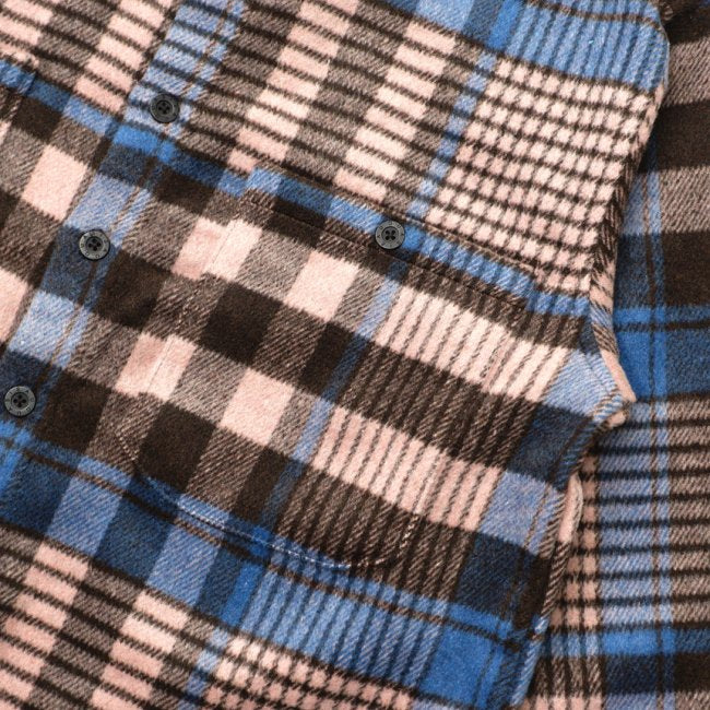 Quasi Screen Flannel Shirt Puce