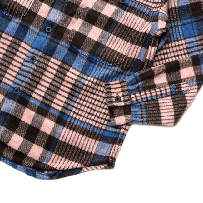 Quasi Screen Flannel Shirt Puce