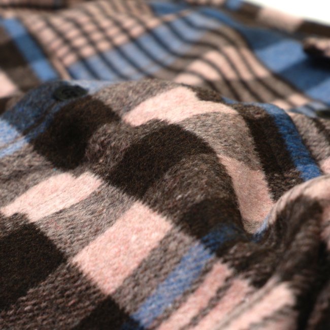 Quasi Screen Flannel Shirt Puce