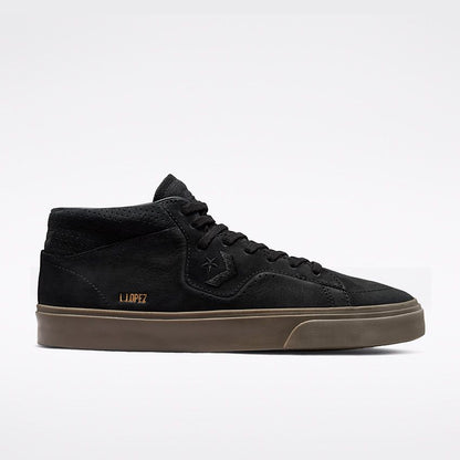 Cons Shoes Louie Lopez Pro Mid Black Dark Mushroom Converse Skateboard Sneakers