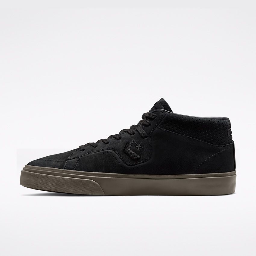Cons Shoes Louie Lopez Pro Mid Black Dark Mushroom Converse Skateboard Sneakers