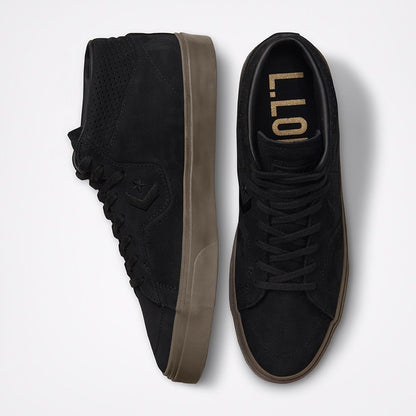 Cons Shoes Louie Lopez Pro Mid Black Dark Mushroom Converse Skateboard Sneakers
