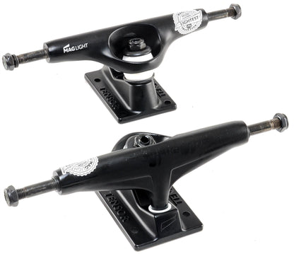 Tensor Skateboard Trucks Mag Light 5.5 Black Hollow Set 8.25" Axles